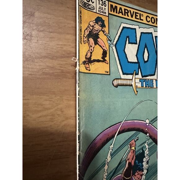 Marvel Comics, Conan The Barbarian Lot of 4, #125,136,148, & 154 1980s Fair/Good - Picture 7 of 16